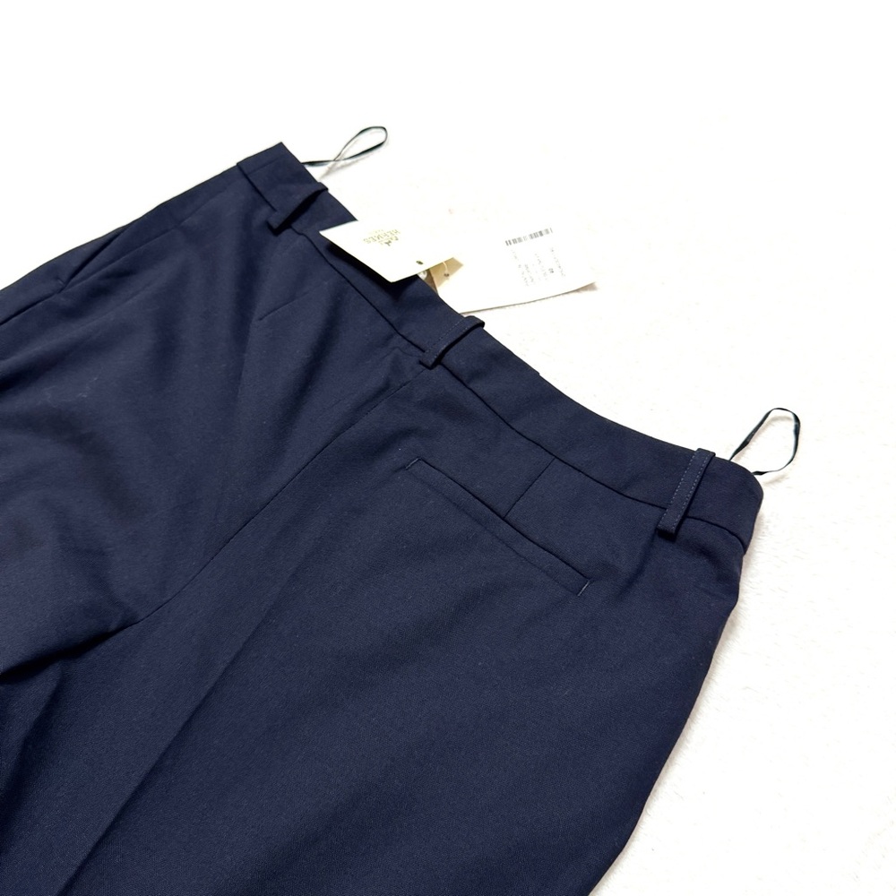 Hermes Paris EU 40 Women’s Employee Uniform Pants Navy Blue High Waist Crop US 8 - Picture 5 of 10